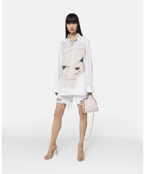 STELLA McCARTNEY（ステラマッカートニー）の「Mission Sheep Print Oxford Shirt / ミッション シープ プリント オックスフォードシャツ（シャツ/ブラウス・レディース・ホワイト・36）」の4枚目の写真