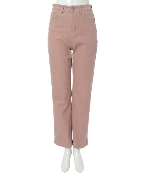 Edit Sheen(エディットシーン)の「ミラクルストレッチカラーツイルストレートパンツ(デニムパンツ・レディース・ピンク/ベージュ/ブラック・S/M/L)」の18枚目の写真