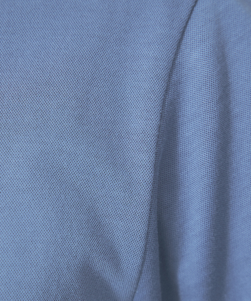 ABAHOUSE GRAY(アバハウスグレイ)の「【マイクロ鹿の子】シルケット Vネック Tシャツ(Tシャツ/カットソー・メンズ・ブルー/グリーン/ネイビー/ブラック/ホワイト/グレイッシュベージュ・46/48/50)」の12枚目の写真