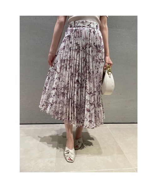 セール】プリントプリーツスカート（スカート）｜SNIDEL
