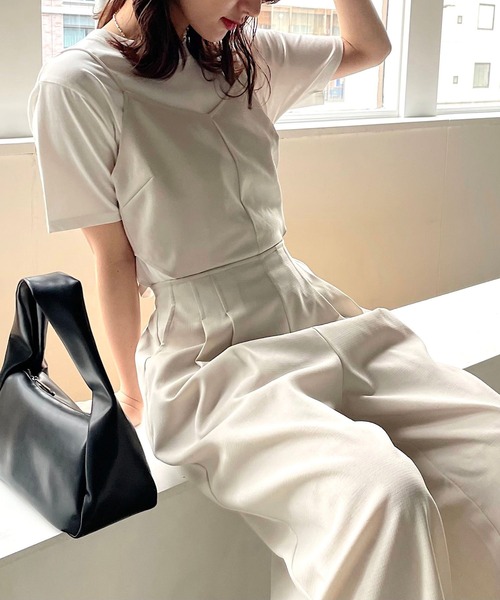 PAGEBOY(ページボーイ)の「カットアウトサロペット(サロペット/オーバーオール・レディース・チャコールグレー/ブラック/アイボリー・FREE)」の14枚目の写真