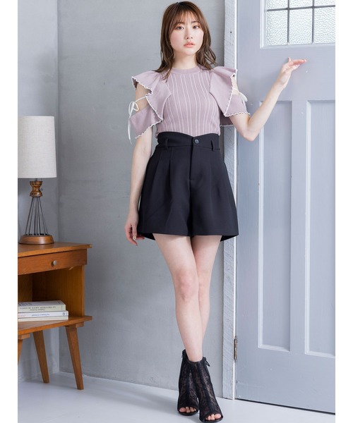 DURAS（デュラス）の「タックショートパンツ（その他パンツ・レディース・ホワイト/パープル/ブラック・MEDIUM/SMALL）」の12枚目の写真