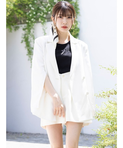 DURAS（デュラス）の「タックショートパンツ（その他パンツ・レディース・ホワイト/パープル/ブラック・MEDIUM/SMALL）」の21枚目の写真