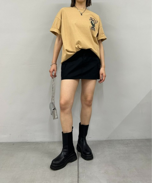 WHO'S WHO gallery(フーズフーギャラリー)の「COOPER FACTビリヤードフォトビッグTEE(Tシャツ/カットソー・レディース・ブラック/ホワイト/ベージュ/ネイビー/チャコールグレー・FREE)」の15枚目の写真