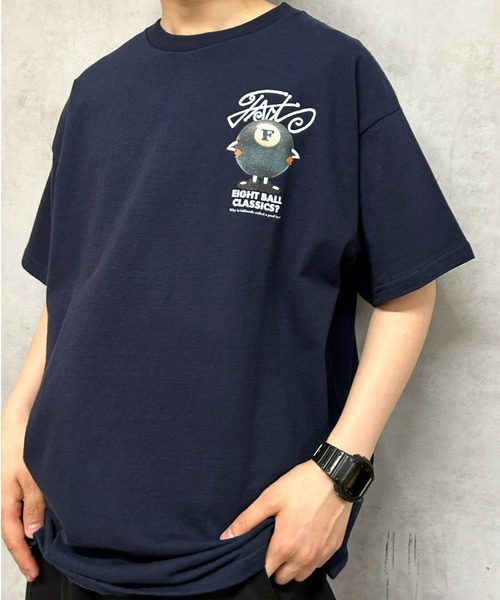 WHO'S WHO gallery(フーズフーギャラリー)の「COOPER FACTビリヤードフォトビッグTEE(Tシャツ/カットソー・レディース・ブラック/ホワイト/ベージュ/ネイビー/チャコールグレー・FREE)」の18枚目の写真