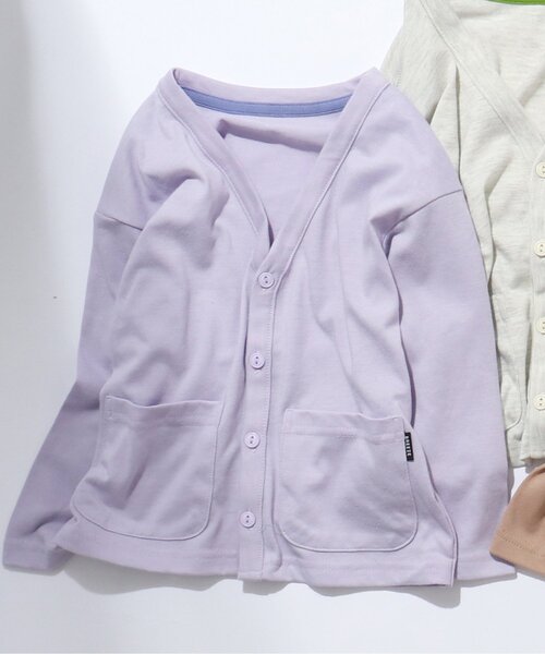 BREEZE（ブリーズ）の「ＵＶカットカーディガン（カーディガン/ボレロ・キッズ・ラベンダー/アイボリー/ミント/ブラウン/ブラック・100/110/140/80/120/130/90）」の5枚目の写真