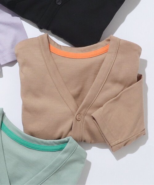 BREEZE（ブリーズ）の「ＵＶカットカーディガン（カーディガン/ボレロ・キッズ・ラベンダー/アイボリー/ミント/ブラウン/ブラック・100/110/140/80/120/130/90）」の4枚目の写真