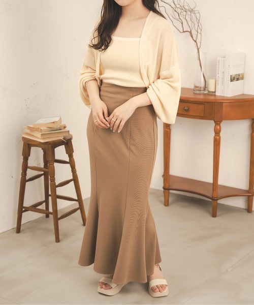 Ambre Neige(アンブルネージュ)の「【セットアイテム】シアーキャミ&ボレロセット/WEB/EC限定商品(アンサンブル・レディース・ダークブラウン/ピンク/アイボリー・FREE)」の22枚目の写真