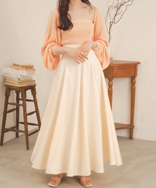 Ambre Neige(アンブルネージュ)の「【セットアイテム】シアーキャミ&ボレロセット/WEB/EC限定商品(アンサンブル・レディース・ダークブラウン/ピンク/アイボリー・FREE)」の15枚目の写真