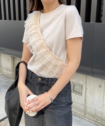 CAPRICIEUX LE'MAGE | チュールSET Tシャツ(Tシャツ/カットソー)
