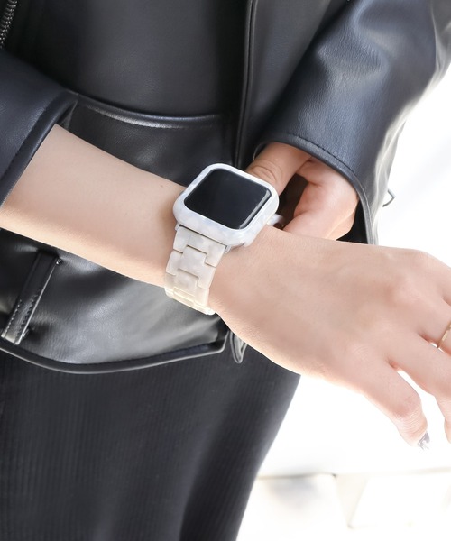 Urban Coral(アーバンコーラル)の「Apple Watch case / アップルウォッチ ケース ウォッチ マーブル カバー / Urban Coral(デジタル腕時計・レディース・ホワイト系その他/ブラウン系その他/ピンク系その他/クリーム/ブラック系その他/グレー系その他2/ローズ系1/ピンク系その他2/ベージュ系/ブラック系その他2/ホワイト系その他2・40mm/41mm/44mm/45mm/46/42mm)」の2枚目の写真