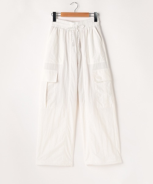 LOVETOXIC（ラブトキシック）の「【LTXC】接触冷感ナイロンカーゴパンツ（その他パンツ・キッズ・オフホワイト/ピンク/ライトカーキ/ブラック・M/L/S）」の9枚目の写真