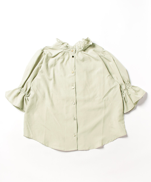 frunco(フランコ)の「various button blouse(シャツ/ブラウス・レディース・ミント/ホワイト/ブルーグレー・FREE)」の16枚目の写真