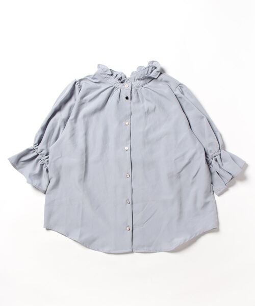 frunco(フランコ)の「various button blouse(シャツ/ブラウス・レディース・ミント/ホワイト/ブルーグレー・FREE)」の17枚目の写真