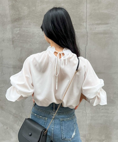 frunco(フランコ)の「various button blouse(シャツ/ブラウス・レディース・ミント/ホワイト/ブルーグレー・FREE)」の20枚目の写真
