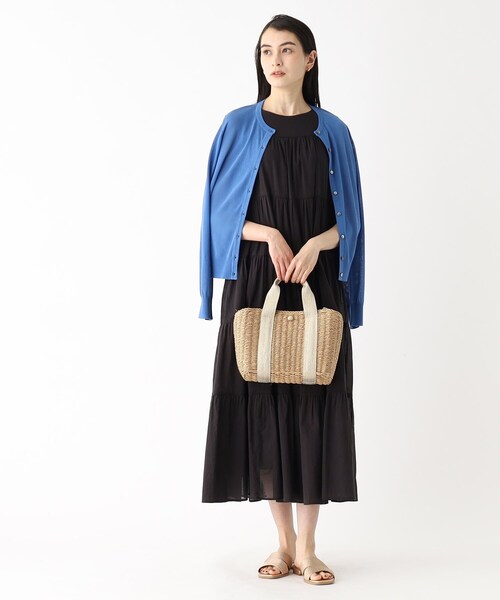 OPAQUE.CLIP（オペークドットクリップ）の「◆アイスタッチ シアーニットカーディガン【接触冷感/洗える】（カーディガン/ボレロ・レディース・ブラック/ライトブルー/ブラウン系/ピンク系/ブルー/チャコールグレー・40/38）」の15枚目の写真