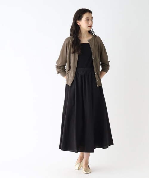 OPAQUE.CLIP（オペークドットクリップ）の「◆アイスタッチ シアーニットカーディガン【接触冷感/洗える】（カーディガン/ボレロ・レディース・ブラック/ライトブルー/ブラウン系/ピンク系/ブルー/チャコールグレー・40/38）」の16枚目の写真