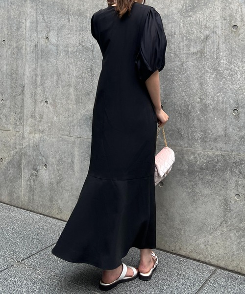 un dix cors（アンディコール）の「【オケージョンドレス/結婚式】シアスリーブワンピース（ワンピース・レディース・ブラック/ライトグレー・FREE）」の14枚目の写真