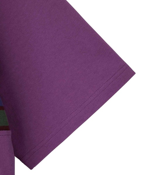 X-girl(エックスガール)の「STRIPE & OVAL LOGO DRESS(ワンピース・レディース・チャコール/ピンク/ホワイト・M/S)」の4枚目の写真