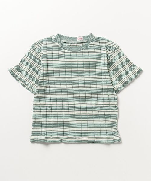 YOUNG&OLSEN The DRYGOODS STORE（ヤングアンドオルセン）の「【YOUNG & OLSEN The DRYGOODS STORE】/ BROAD RIB CROP CREW NECK（Tシャツ/カットソー・レディース・ホワイト/ブラック/レッド/サックスブルー/ベージュ系その他/グリーン系その他・2/1）」の5枚目の写真