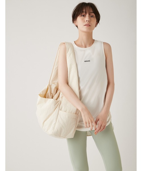 emmi（エミ）の「【emmi yoga】ナイロンワンショルダーBAG（ショルダーバッグ・レディース・パープル/ブラック/アイボリー・FREE）」の19枚目の写真