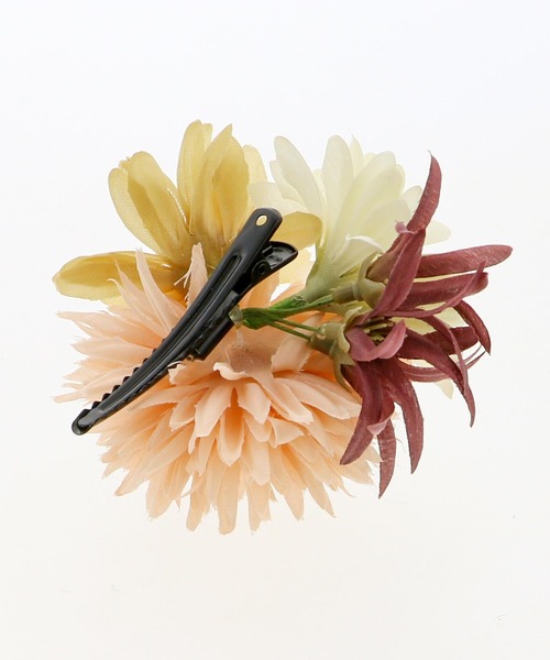 着物、帯､ヘアアクセサリー3点セット　ミディ　デフォルトサイズ 髪飾り クリップ 単品 マムとリリー 全4種ヘアアクセサリー 大人