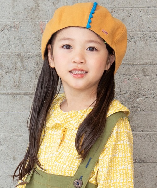 RAGMART（ラグマート）の「ベレー帽（ハンチング/ベレー帽・キッズ・イエロー/ピンク/グリーン/グレー・M/S）」の9枚目の写真