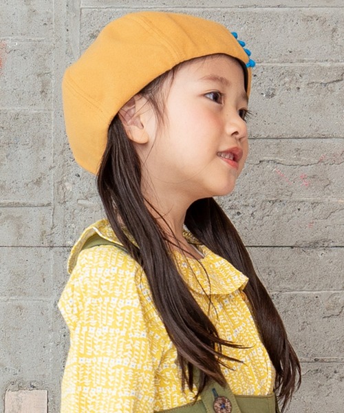 RAGMART（ラグマート）の「ベレー帽（ハンチング/ベレー帽・キッズ・イエロー/ピンク/グリーン/グレー・M/S）」の10枚目の写真