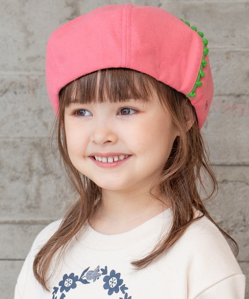 RAGMART（ラグマート）の「ベレー帽（ハンチング/ベレー帽・キッズ・イエロー/ピンク/グリーン/グレー・M/S）」の11枚目の写真