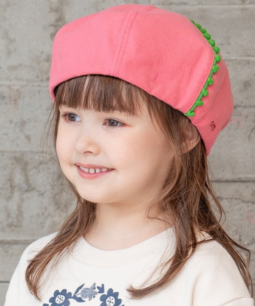 RAGMART（ラグマート）の「ベレー帽（ハンチング/ベレー帽・キッズ・イエロー/ピンク/グリーン/グレー・M/S）」の12枚目の写真