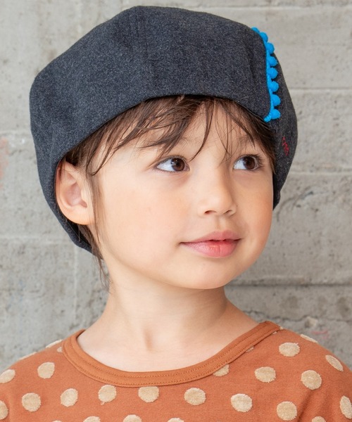 RAGMART（ラグマート）の「ベレー帽（ハンチング/ベレー帽・キッズ・イエロー/ピンク/グリーン/グレー・M/S）」の5枚目の写真