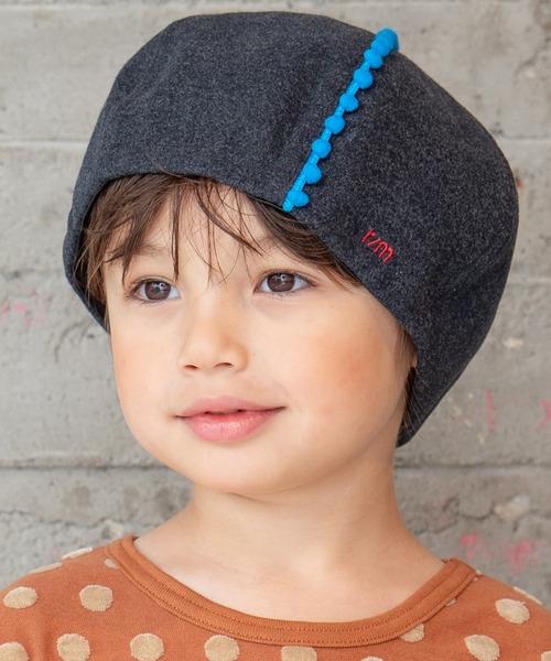 RAGMART（ラグマート）の「ベレー帽（ハンチング/ベレー帽・キッズ・イエロー/ピンク/グリーン/グレー・M/S）」の6枚目の写真