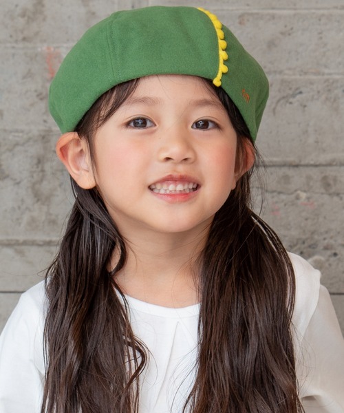 RAGMART（ラグマート）の「ベレー帽（ハンチング/ベレー帽・キッズ・イエロー/ピンク/グリーン/グレー・M/S）」の8枚目の写真