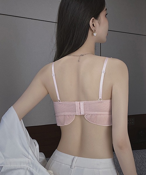 MOLUTOCHIARA(モルトキアラ)の「3color ノンワイヤーブラ 特大リボン 単品(ブラジャー・レディース・ブラック/ピンク/ホワイト・SMALL/LARGE/MEDIUM/X-LARGE)」の10枚目の写真