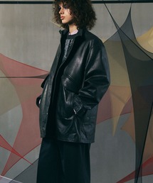 ち*す様 MAISON SPECIAL バッファローレザー ショートモッズコート MAISON SPECIAL（メゾンスペシャル）の「《UNISEX》Buffalo Crack