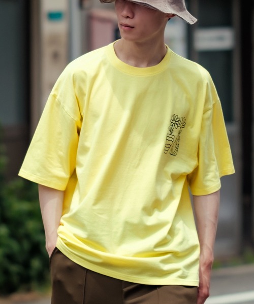 improves(インプローブス)の「【UAU】半袖 転写プリント Tシャツ(Tシャツ/カットソー・メンズ・ブラック/ホワイト系/イエロー系/チャコール/イエロー/ホワイト・MEDIUM/LARGE/X-LARGE)」の10枚目の写真