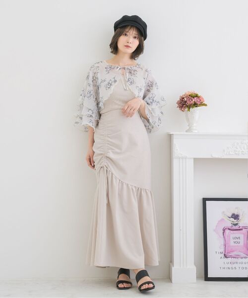 ems excite（エムズエキサイト）の「シャーリングマーメイドSK（スカート・レディース・ピンク/ナチュラル/ブラック・FREE）」の16枚目の写真