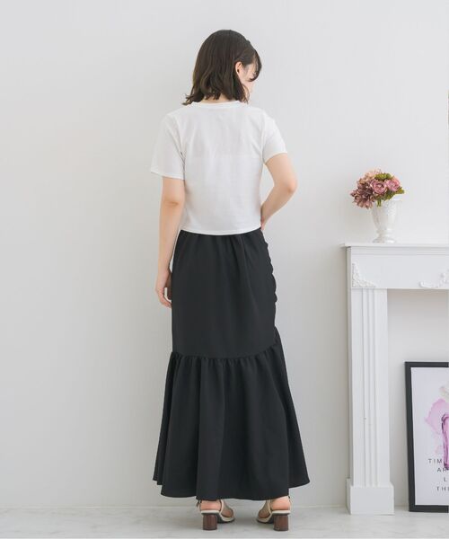 ems excite（エムズエキサイト）の「シャーリングマーメイドSK（スカート・レディース・ピンク/ナチュラル/ブラック・FREE）」の21枚目の写真