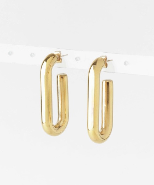 KBF(ケイビーエフ)の「カールステンレスピアス(ピアス(両耳用)・レディース・シルバー/ゴールド・ONE)」の9枚目の写真