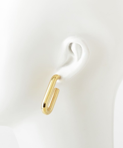 KBF(ケイビーエフ)の「カールステンレスピアス(ピアス(両耳用)・レディース・シルバー/ゴールド・ONE)」の10枚目の写真