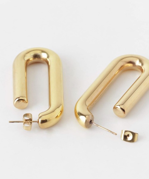 KBF(ケイビーエフ)の「カールステンレスピアス(ピアス(両耳用)・レディース・シルバー/ゴールド・ONE)」の11枚目の写真