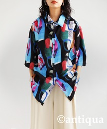 セール】INDIA PRINT TURN OVER BLOUSE（シャツ/ブラウス）｜Ameri