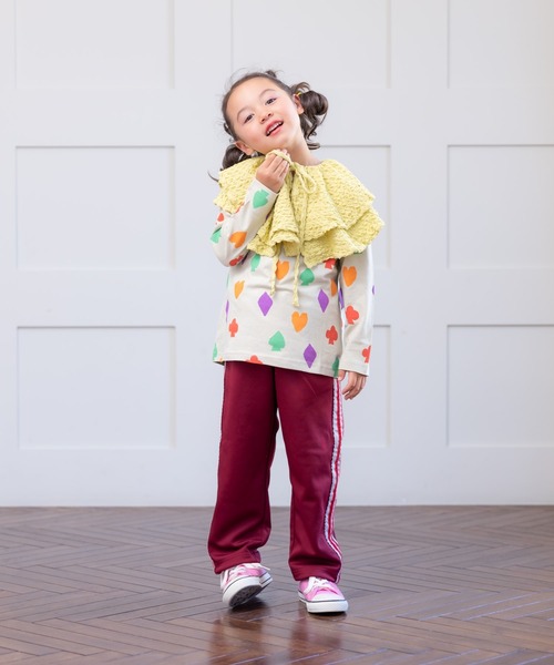 BIG FIELD（ビッグフィールド）の「ライントラックパンツ（90～150cm）（その他パンツ・キッズ・ライトブルー/ワインレッド・130/110/100/150/140/90/120）」の3枚目の写真