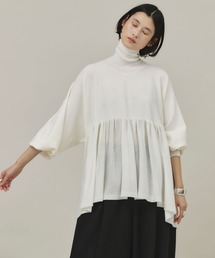 Curensology | Curensology(カレンソロジー)/ハイネックギャザーニットプルオーバー(ニット/セーター)