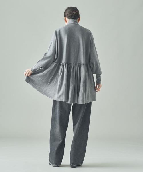 Curensology(カレンソロジー)/ハイネックギャザーニットプル