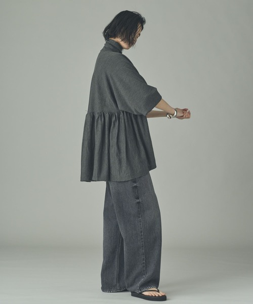 カレンソロジー　ハイネックギャザーニットプルオーバー Curensology（カレンソロジー）の「Curensology(カレンソロジー