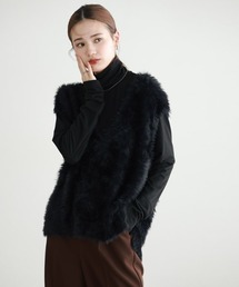 Pierrot（ピエロ）の「シャギーVネックニットベスト（ベスト・レディース）」