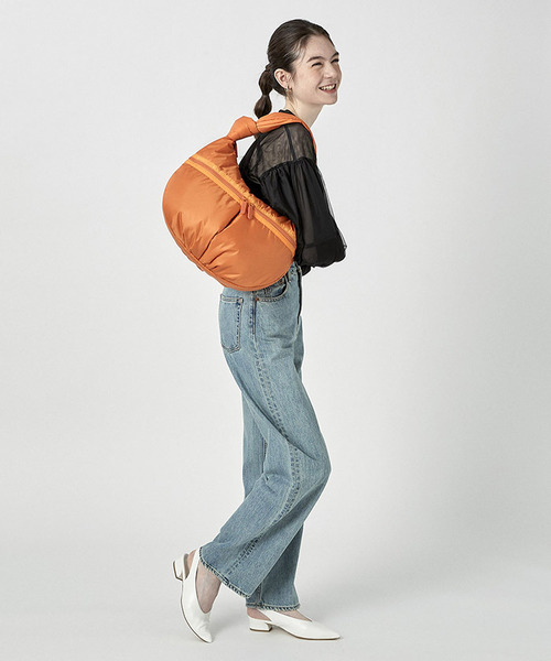 LeSportsac（レスポートサック）の「SHEEN ZIP HOBO オレンジ