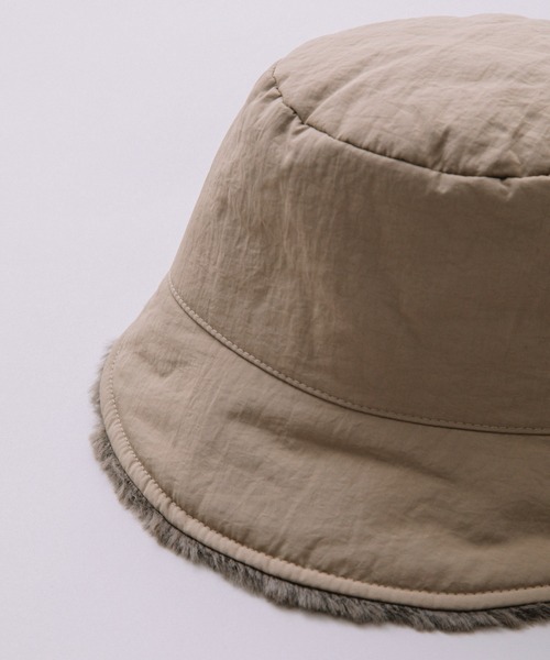 Munich（ミューニック）の「フルダルナイロンバケットハット（ニットキャップ/ビーニー・レディース・ベージュ/アイボリー/ブラック・FREE）」の8枚目の写真