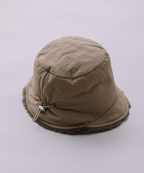 Munich（ミューニック）の「フルダルナイロンバケットハット（ニットキャップ/ビーニー・レディース・ベージュ/アイボリー/ブラック・FREE）」の9枚目の写真